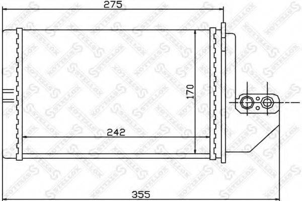 STELLOX 1035138SX Теплообмінник, опалення салону