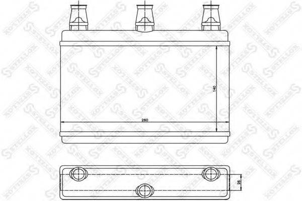 STELLOX 1035142SX Теплообмінник, опалення салону