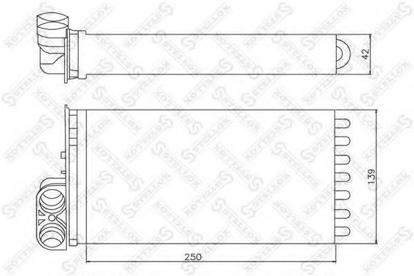 STELLOX 1035159SX Теплообмінник, опалення салону