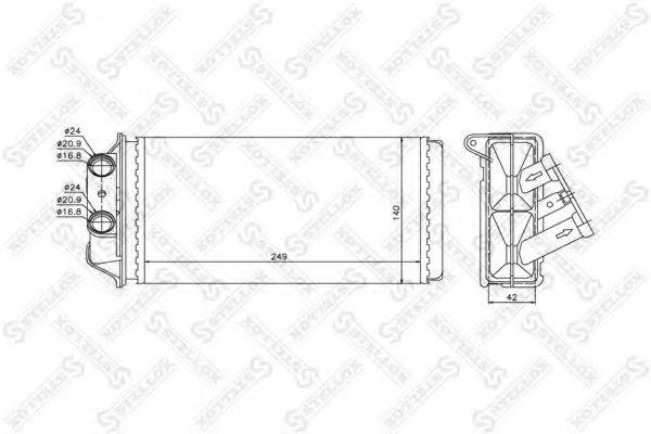 STELLOX 1035161SX Теплообмінник, опалення салону