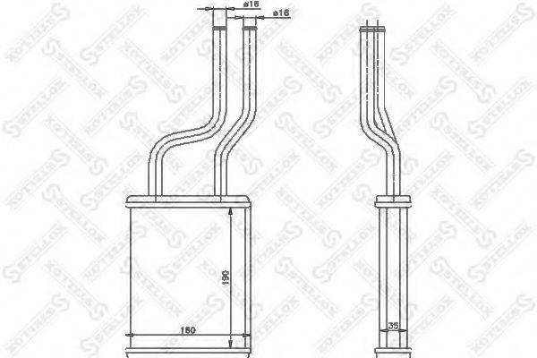 STELLOX 1035179SX Теплообмінник, опалення салону