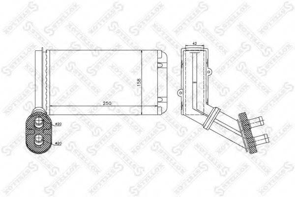 STELLOX 1035182SX Теплообмінник, опалення салону