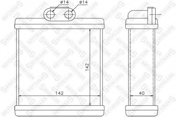 STELLOX 1035204SX Теплообмінник, опалення салону