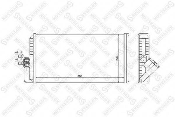 STELLOX 1035234SX Теплообмінник, опалення салону