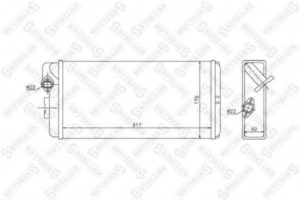 STELLOX 8205012SX Теплообмінник, опалення салону