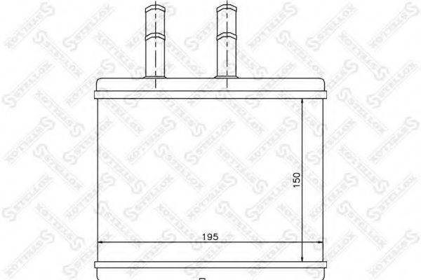 STELLOX 8205014SX Теплообмінник, опалення салону