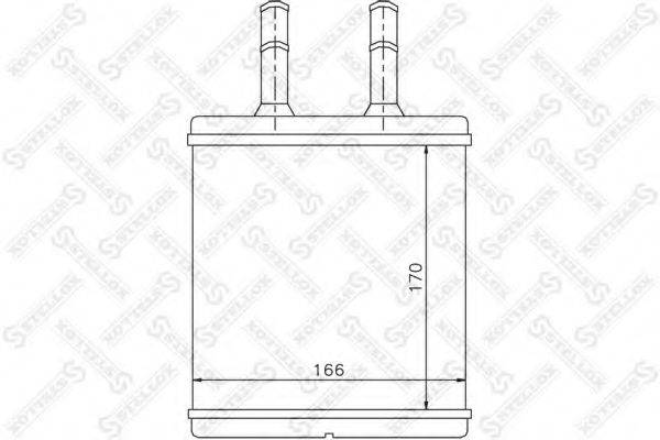 STELLOX 8205018SX Теплообмінник, опалення салону