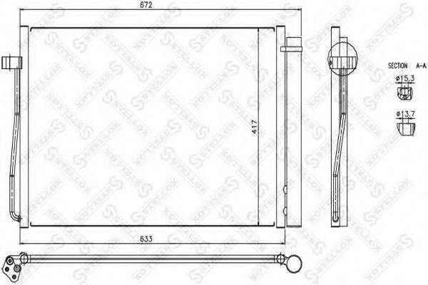 STELLOX 1045022SX Конденсатор, кондиціонер