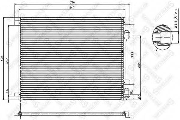 STELLOX 1045034SX Конденсатор, кондиціонер