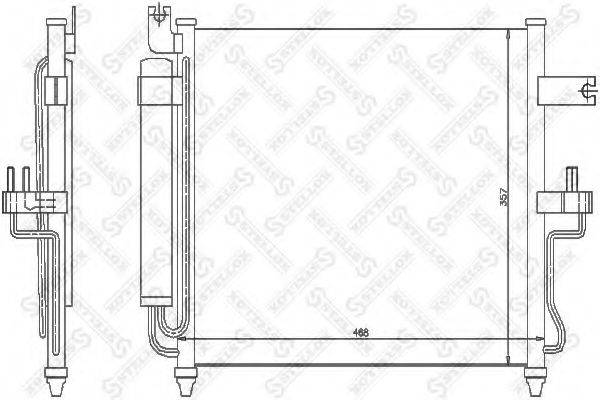 STELLOX 1045043SX Конденсатор, кондиціонер