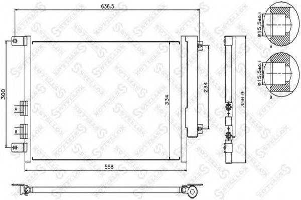 STELLOX 1045069SX Конденсатор, кондиціонер