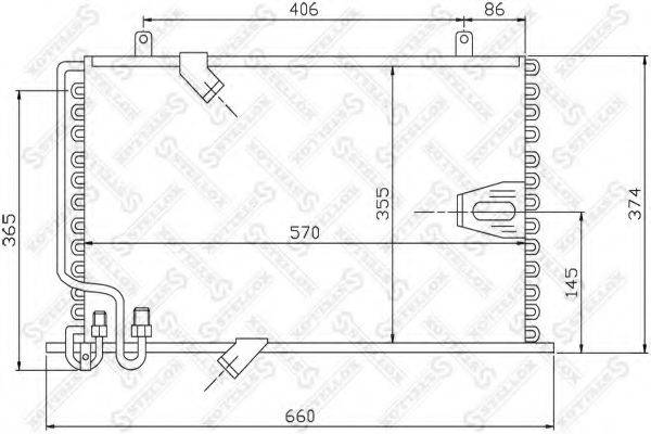 STELLOX 1045074SX Конденсатор, кондиціонер