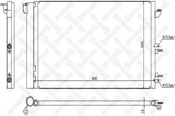 STELLOX 1045087SX Конденсатор, кондиціонер