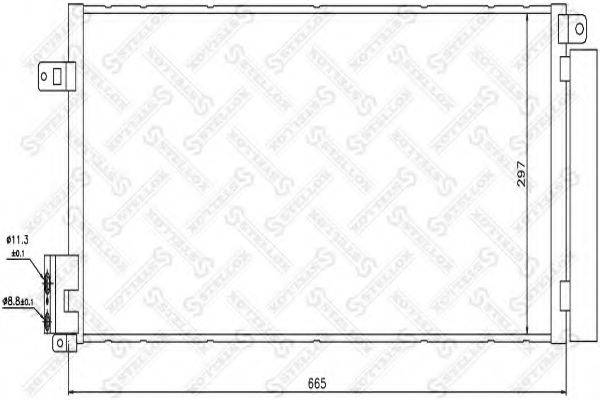 STELLOX 1045092SX Конденсатор, кондиціонер