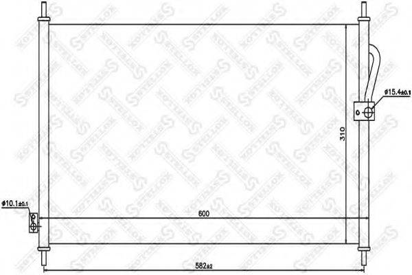 STELLOX 1045093SX Конденсатор, кондиціонер