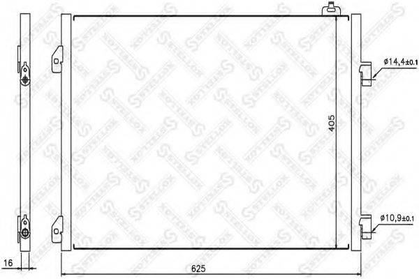 STELLOX 1045147SX Конденсатор, кондиціонер