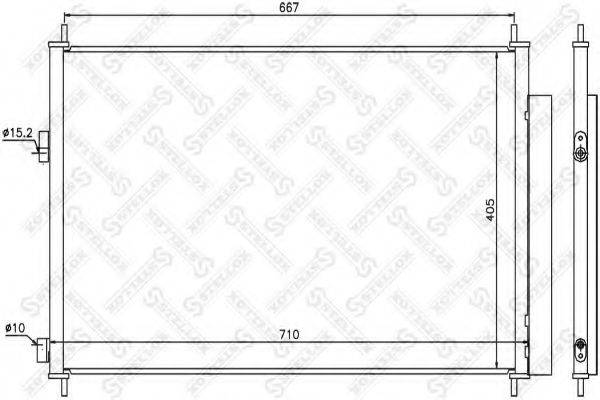 STELLOX 1045156SX Конденсатор, кондиціонер