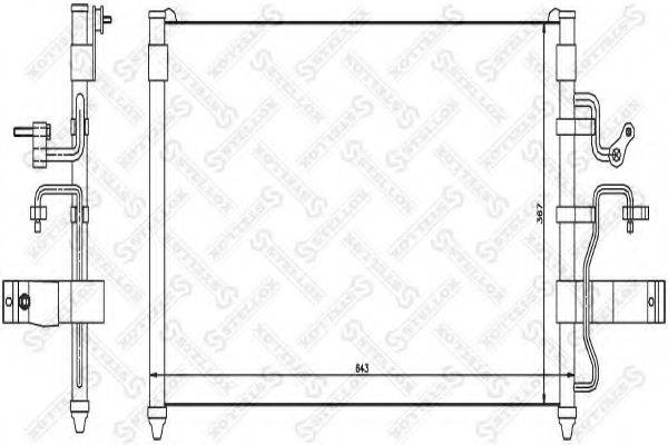 STELLOX 1045206SX Конденсатор, кондиціонер