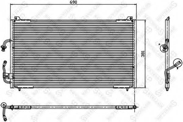 STELLOX 1045216SX Конденсатор, кондиціонер