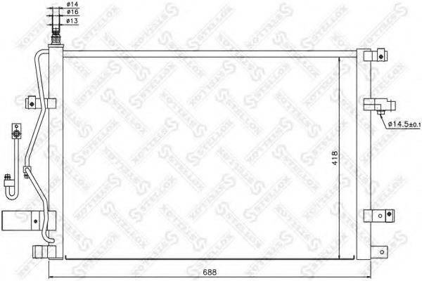 STELLOX 1045226SX Конденсатор, кондиціонер