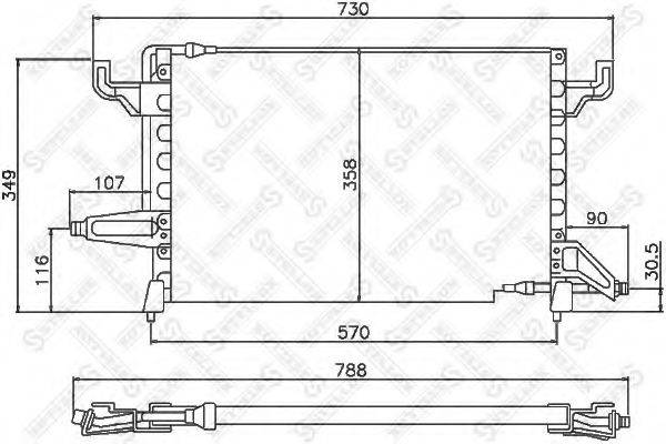 STELLOX 1045288SX Конденсатор, кондиціонер