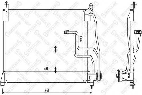 STELLOX 1045296SX Конденсатор, кондиціонер