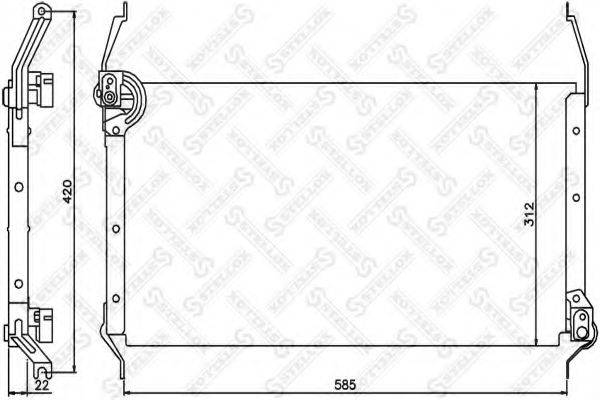 STELLOX 1045298SX Конденсатор, кондиціонер