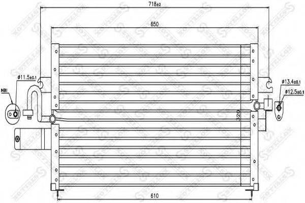 STELLOX 1045319SX Конденсатор, кондиціонер