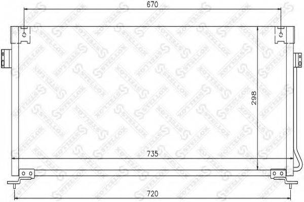 STELLOX 1045360SX Конденсатор, кондиціонер