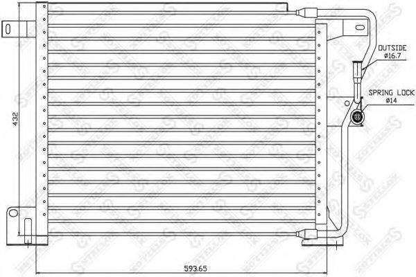 STELLOX 1045379SX Конденсатор, кондиціонер