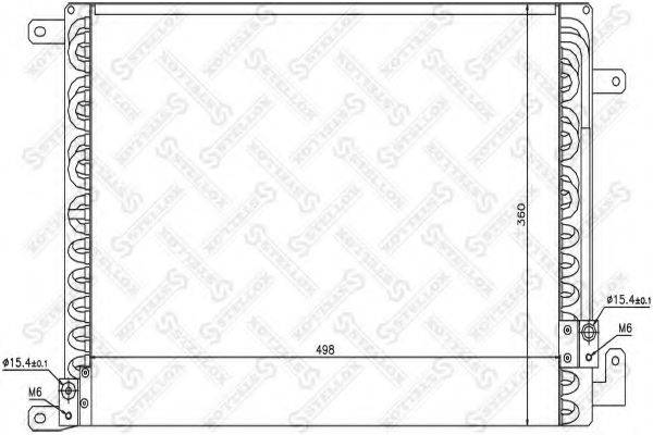 STELLOX 1045392SX Конденсатор, кондиціонер