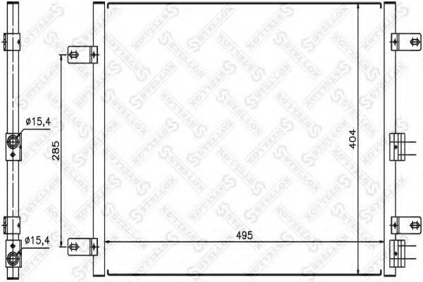 STELLOX 1045394SX Конденсатор, кондиціонер