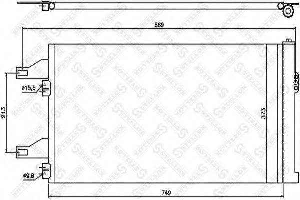 STELLOX 1045407SX Конденсатор, кондиціонер