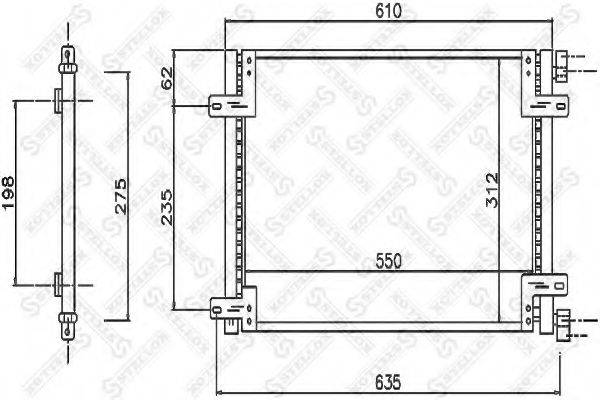 STELLOX 1045419SX Конденсатор, кондиціонер