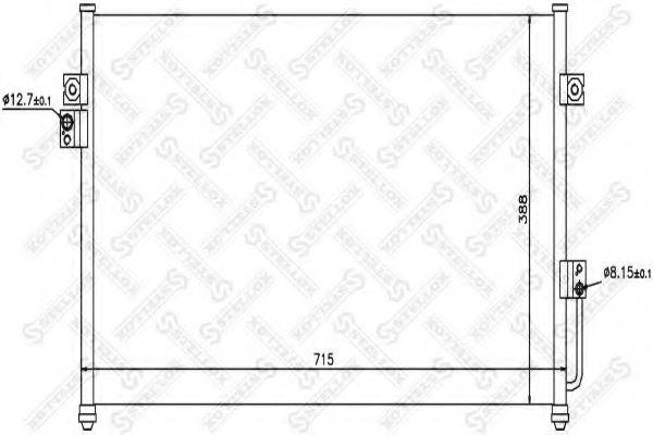 STELLOX 1045435SX Конденсатор, кондиціонер