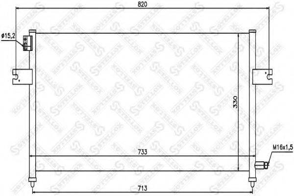 STELLOX 1045472SX Конденсатор, кондиціонер