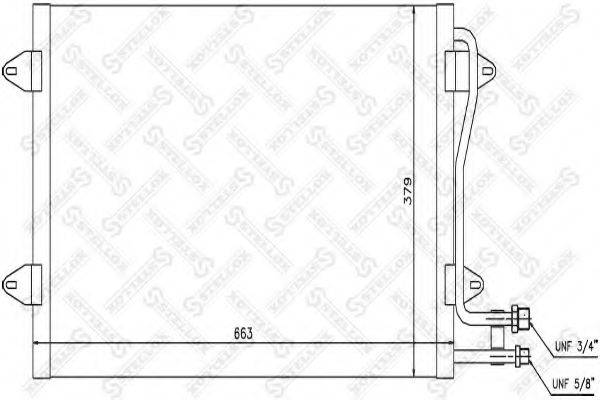 STELLOX 1045542SX Конденсатор, кондиціонер