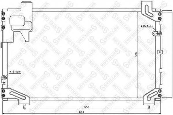 STELLOX 1045570SX Конденсатор, кондиціонер