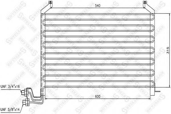 STELLOX 1045573SX Конденсатор, кондиціонер