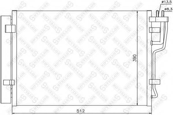 STELLOX 1045609SX Конденсатор, кондиціонер