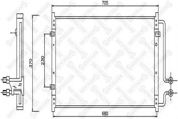 STELLOX 1045648SX Конденсатор, кондиціонер