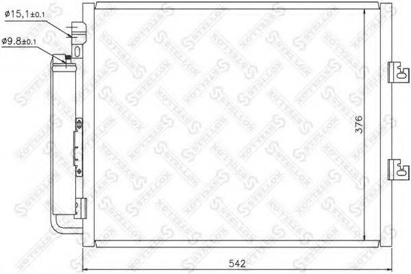 STELLOX 1045651SX Конденсатор, кондиціонер