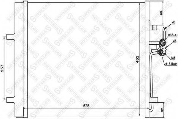 STELLOX 1045656SX Конденсатор, кондиціонер