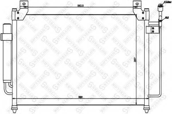 STELLOX 1045664SX Конденсатор, кондиціонер