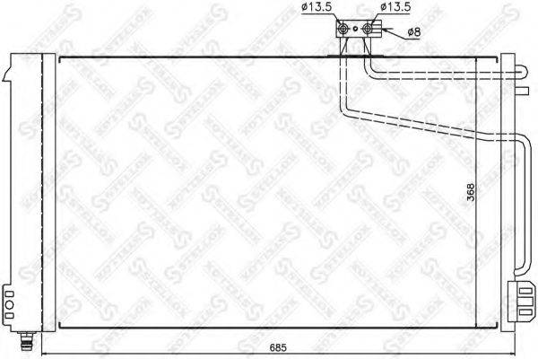 STELLOX 1045691SX Конденсатор, кондиціонер