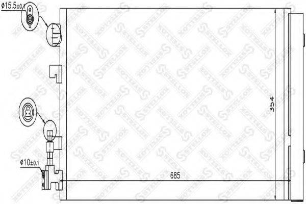 STELLOX 1045694SX Конденсатор, кондиціонер