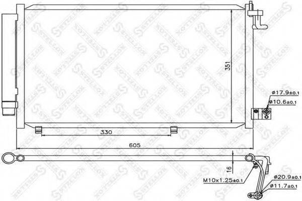 STELLOX 1045697SX Конденсатор, кондиціонер