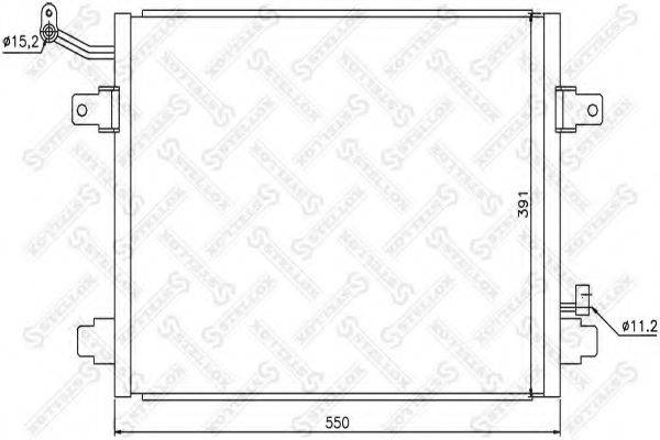 STELLOX 1045704SX Конденсатор, кондиціонер