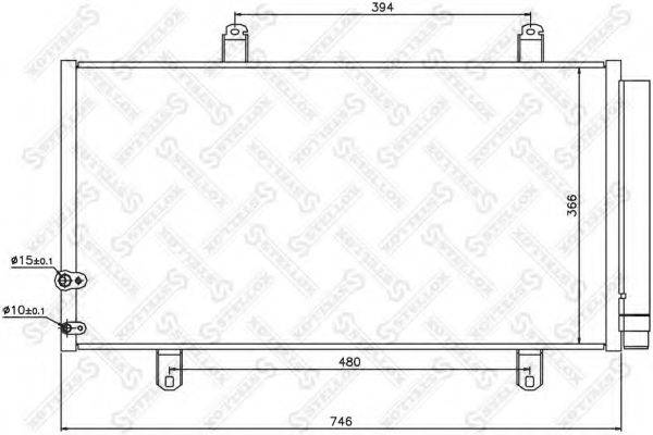 STELLOX 1045719SX Конденсатор, кондиціонер