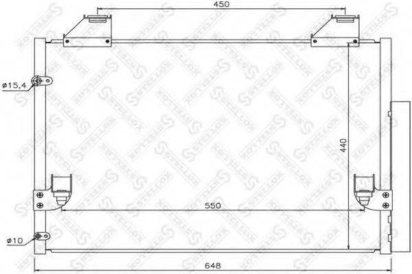 STELLOX 1045732SX Конденсатор, кондиціонер